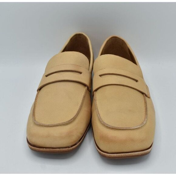 Kork-Ease Womens Size 10 Pisa Natural Full Grain Leather Slip On Penny Loafers - Picture 7 of 11